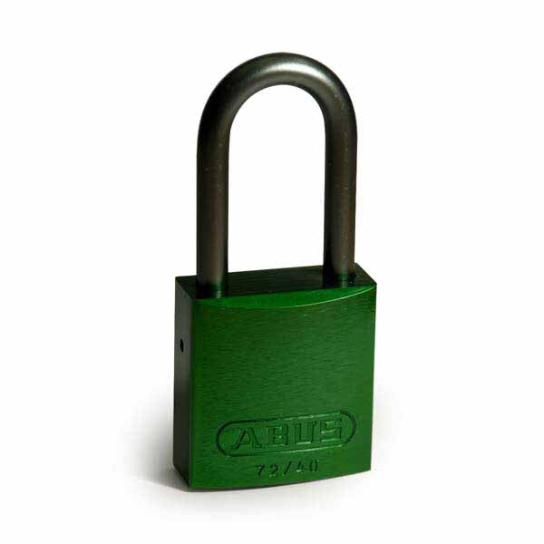 Brady 814076 Aluminium Padlocks 40mm Green 6 Pack