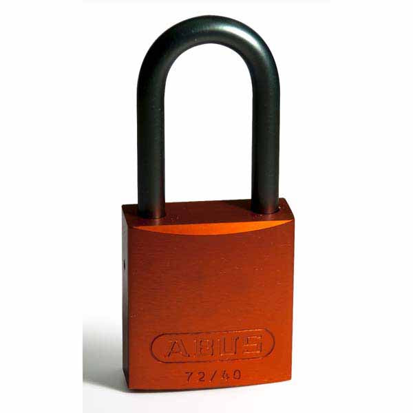 Brady 814077 Aluminium Padlocks 40mm Orange 6 Pack