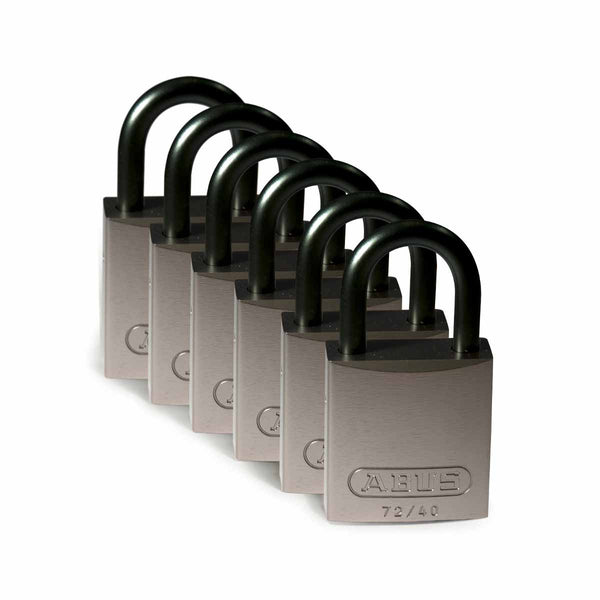 Brady 830936 Aluminium Padlocks 25mm Grey 6 Pack