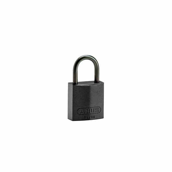 Brady 834857 Compact Aluminium Padlock 25mm Black 6 Pack