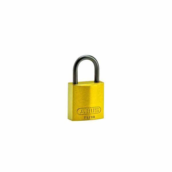 Brady 834859 Compact Aluminium Padlock 25mm Yellow 6 Pack