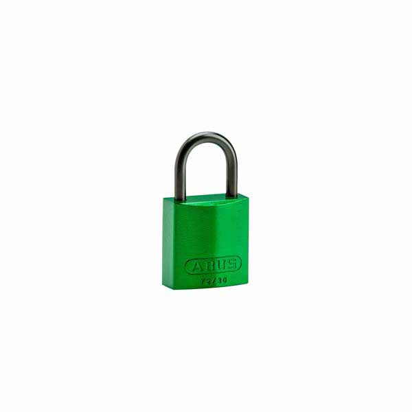 Brady 834860 Compact Aluminium Padlock 25mm Green 6 Pack