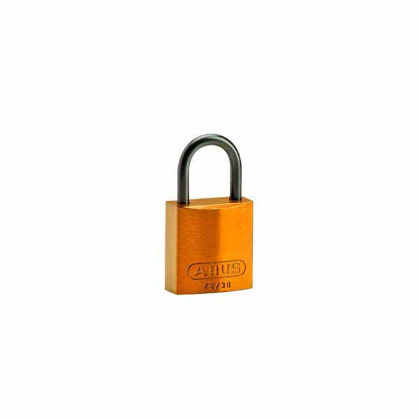 Brady 834861 Compact Aluminium Padlock 25mm Orange 6 Pack