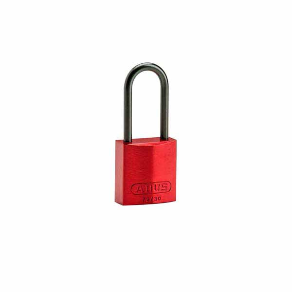 Brady 834870 Compact Aluminium Padlock 50mm Red 6 Pack