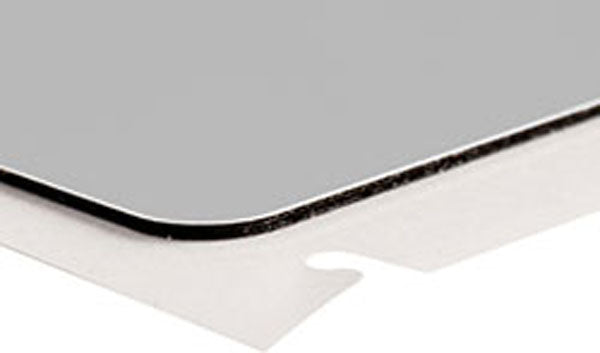 B30EP-174-593-SL - Silver Brady BBP33 Raised Profile Labels - Engraved Plate Substitutes - Rectangular Style - Labelzone