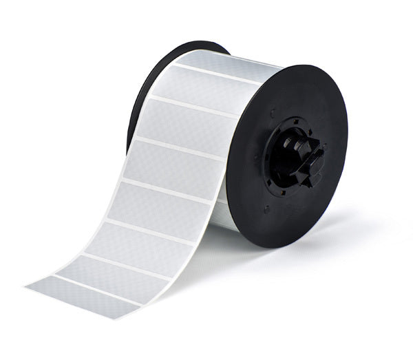 B30-18-438 - Silver Brady BBP33 Tamper-Evident Metallised Labels 76.20 mm x 25.40 - Labelzone