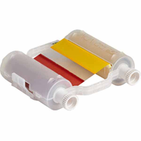 B30-R10000-KRYG-8 Brady BBP35 - BBP37 Black, Red, Green and Yellow Heavy-Duty Ribbon 200mm x 60.90m - Labelzone