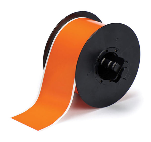B30C-2250-569-OR - Orange Brady BBP33 High Performance Polyester Tape 57.15 mm x continuous - Labelzone