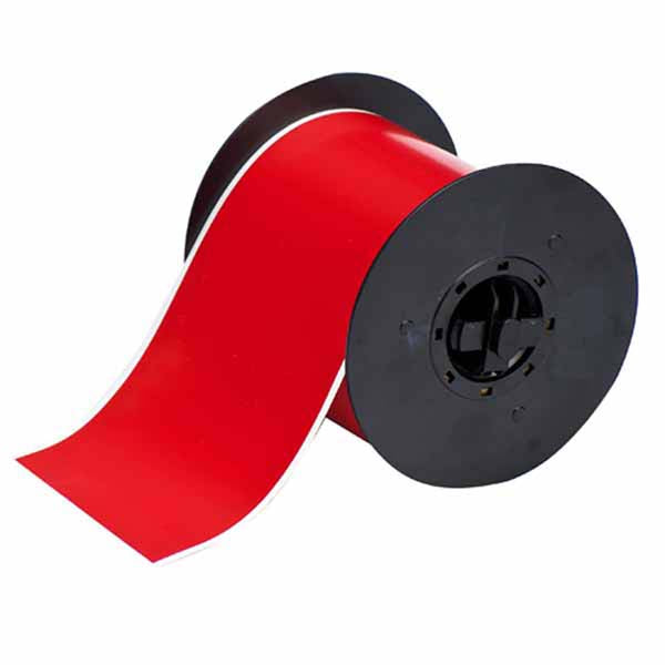 B30C-4000-595-RD - Red Brady BBP33 Indoor-Outdoor Vinyl 101.60 mm x continuous - Labelzone