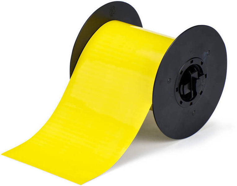 B30C-4250-509-YL - Yellow Brady BBP33 Printable Magnetic Tape 107.95 mm x continuous - Labelzone