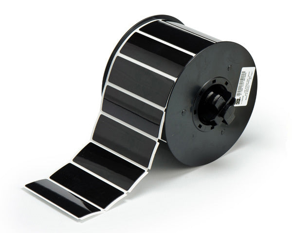 B30EP-176-593-BK - Black Brady BBP33 Raised Profile Labels - Engraved Plate Substitutes - Rectangular Style - Labelzone