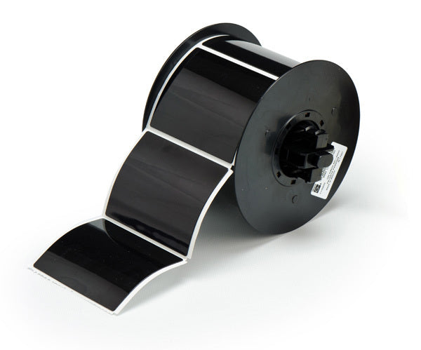 B30EP-177-593-BK - Black Brady BBP33 Raised Profile Labels - Engraved Plate Substitutes - Rectangular Style - Labelzone