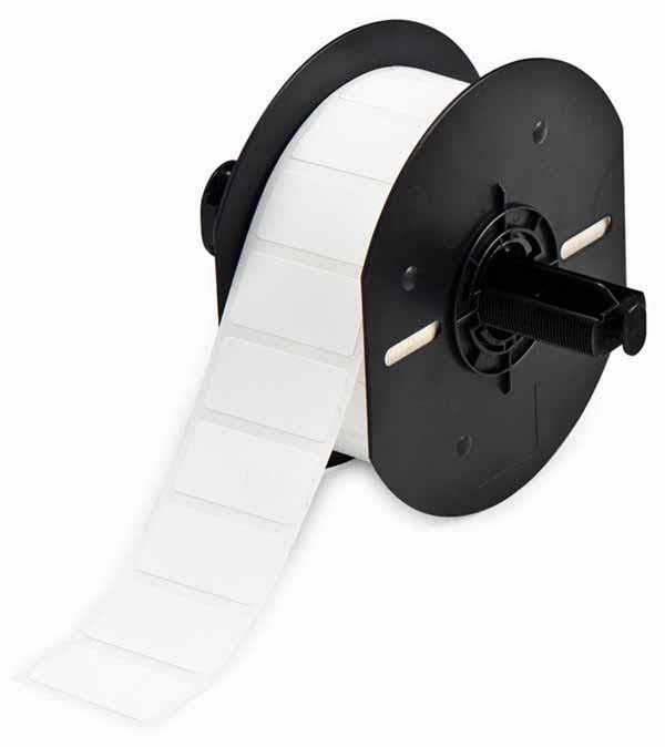 B33-136-499 - White Brady BBP33 Coated Nylon Cloth Labels - Labelzone