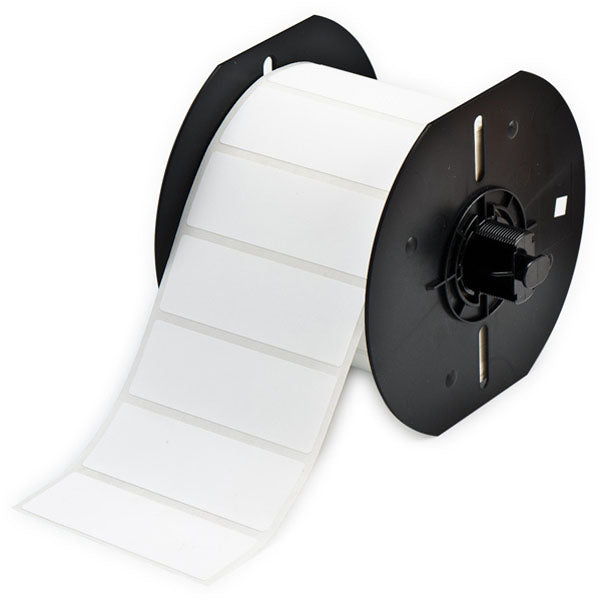B33-18-489 - Matt White Brady BBP33 Polyester Labels - Labelzone