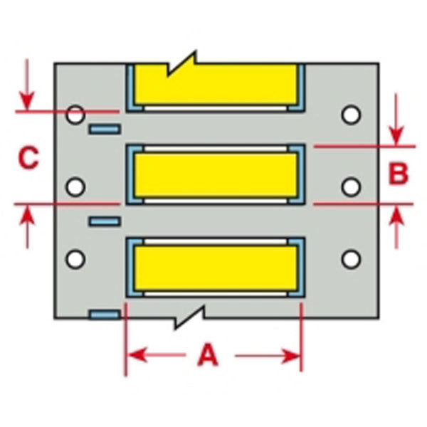 B33D-500-2-342YL - Yellow Brady BBP33 PermaSleeve Polyolefin Wire Marking Sleeves - Labelzone