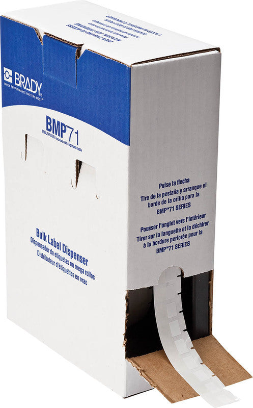 BM71-11-498 Brady BMP 71 Repositionable Coated Vinyl Cloth Label - 12.7 x 19.05 - Labelzone