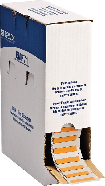 BM71-187-175-342-ORG Brady BMP 71 Permasleeve Marker - 44,45 x 8.5 - Labelzone