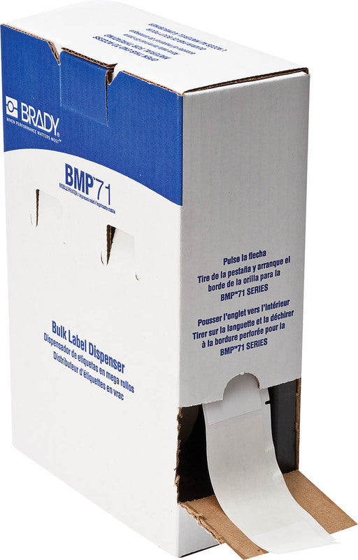 BM71-33-427 Brady BMP 71 Self Laminating Labels - 38.10 x 101.60 - Labelzone