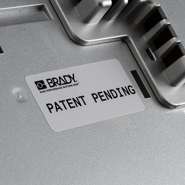 Brady BPT-5-7563-2.5 Metallised Polyester Labels 25.40mm x 12.70mm