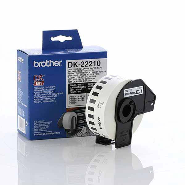 Brother DK-22210 - 29mm x 30.48m Continuous Paper Tapes - Labelzone