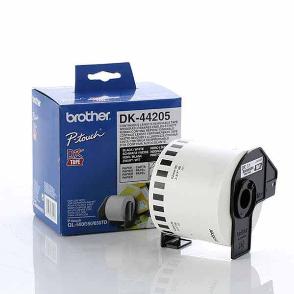 Brother DK-44205 Removable White Paper 62mm x 30.48m - Labelzone
