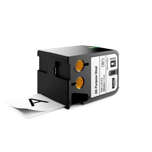 Dymo XTL 1868755 - 54mm All-Purpose Vinyl Black on White - Labelzone