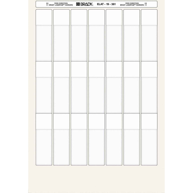 Brady ELAT-19-361 - Laser Printer Labels 25 x 80mm - Labelzone