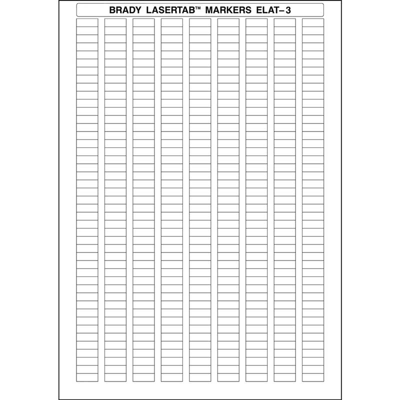 Brady ELAT-3-747W-10 - Laser Printer Labels 16 x 6 mm - Labelzone