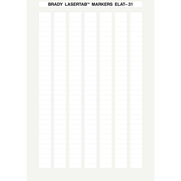 Brady ELAT-31-747W-10 - Laser Printer Labels 20 x 8mm - Labelzone