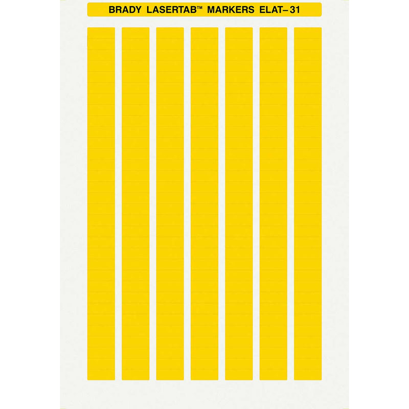 Brady ELAT-31-747YL-10 - Laser Printer Labels 20 x 8mm - Labelzone