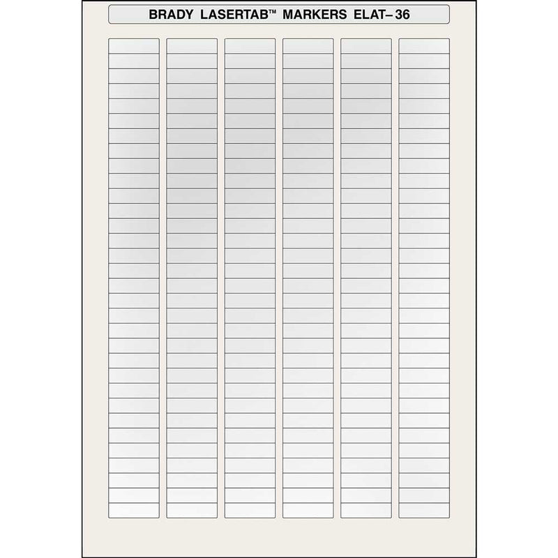 Brady ELAT-36-773-10 - Laser Printer Labels 27 x 8mm - Labelzone