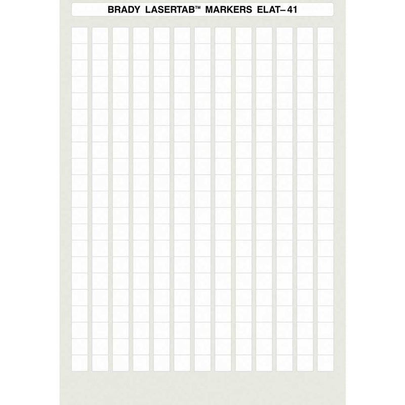 Brady ELAT-41-747W-10 - Laser Printer Labels 12 x 12mm - Labelzone