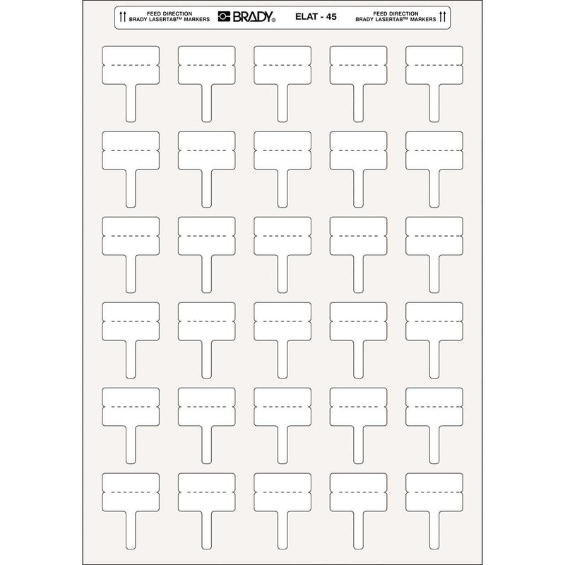 Brady ELAT-45-425 - Laser Printer Labels 30 x 10mm - Labelzone