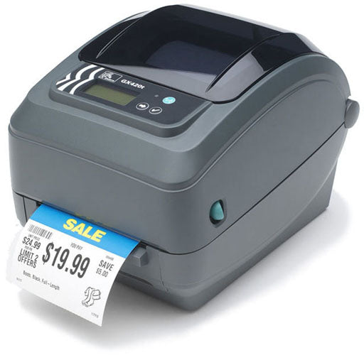 Zebra GX420T Thermal Transfer Desktop Printer With Cutter - GX42-102522-000