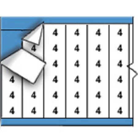 Brady Wire Marker Cards Solid Numbers - HH-4-PK