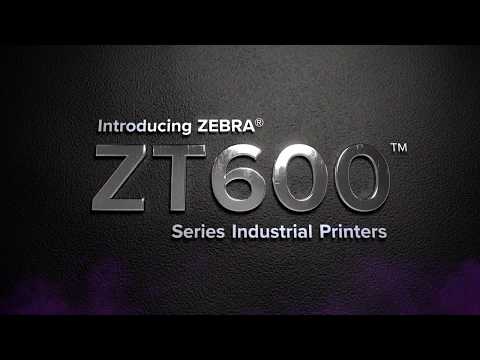 Zebra ZT610 Industrial Printer with Rewinder 600dpi - ZT61046-T2E0100Z