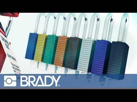 Brady 814132 Compact Safety Padlock 38mm White 6 Pack