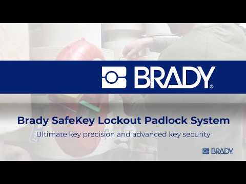 150185 Brady SafeKey Padlocks Orange 33mm