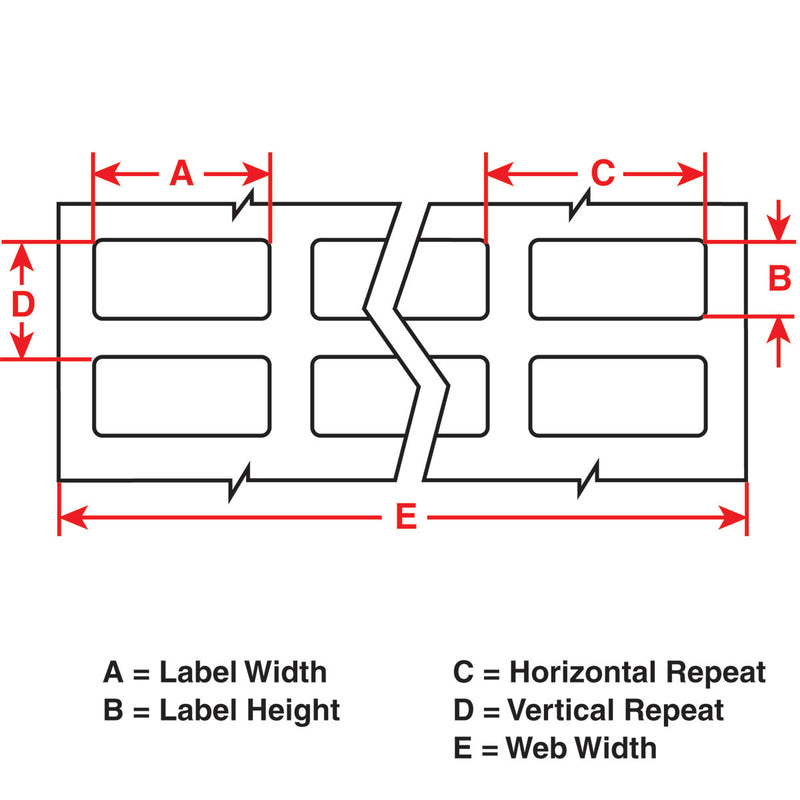 Brady THT-140-488-1.5-SC Polyester Thermal Transfer Labels 22.86mm x 19.05mm