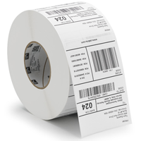 10026767 - Zebra Label, Synthetic, 2.3594x0.9844in (60x25mm), TT, Coated, 3in (76.2mm) core, RFID