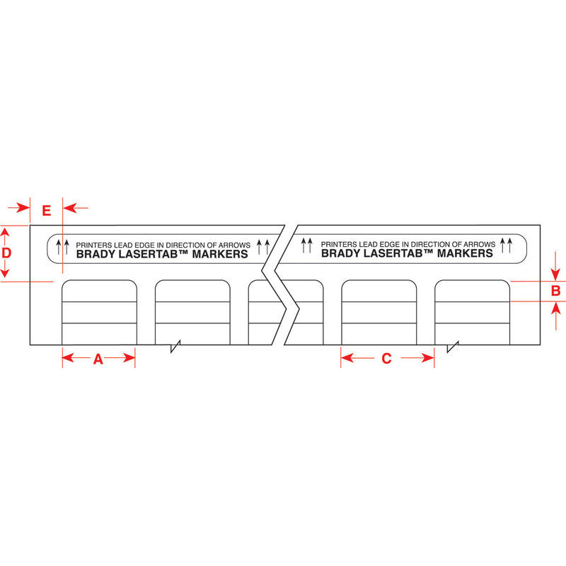 Brady LaserTab Laser Printable Labels 47.63 mm x 21.16 mm - LAT-13-759-2.5