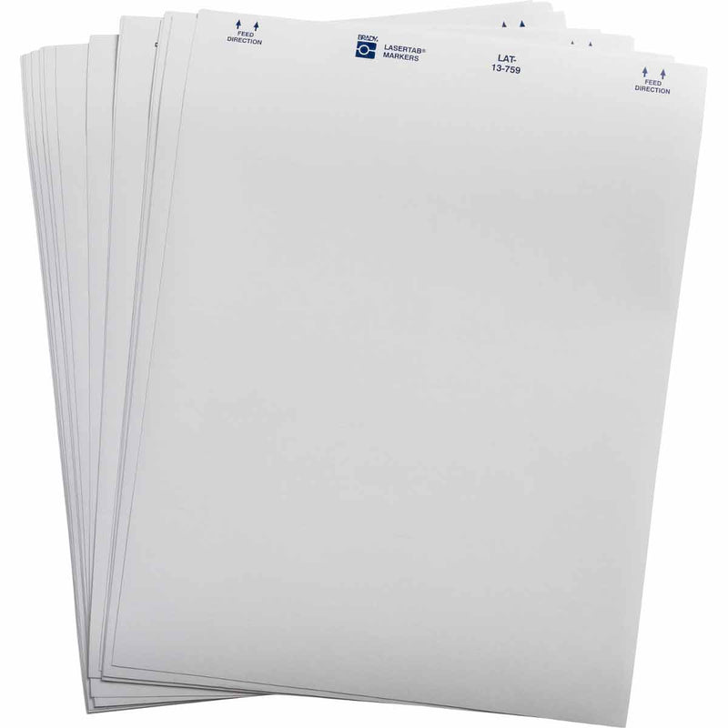 Brady LaserTab Laser Printable Labels 47.63 mm x 21.16 mm - LAT-13-759-2.5