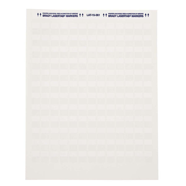 Brady LaserTab Laser Printable Labels 47.63 mm x 80.44 mm - LAT-27-361-1