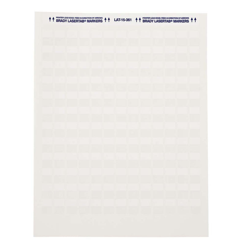 Brady LaserTab Laser Printable Labels 47.63 mm x 80.44 mm - LAT-27-361-1