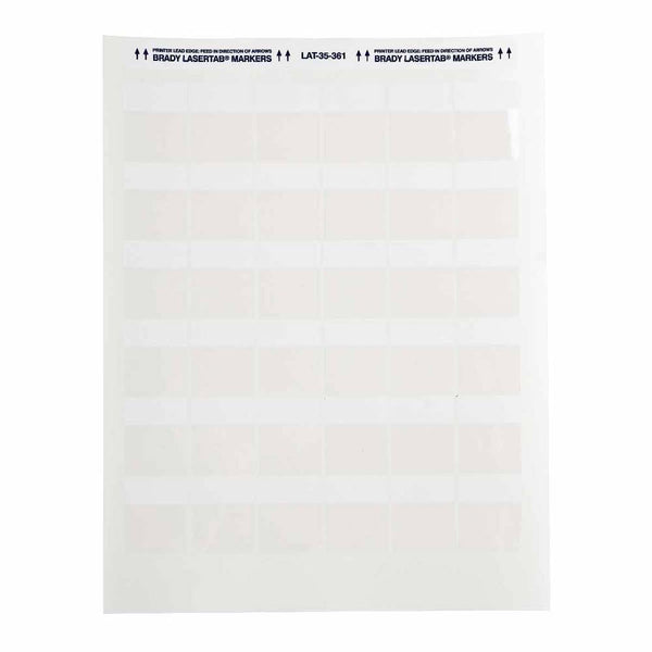 Brady LaserTab Laser Printable Labels 30.48 mm x 38.10 mm - LAT-35-361-2.5