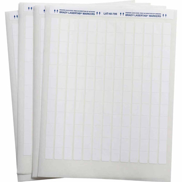Brady LaserTab Laser Printable Labels 12.70 mm x 19.05 mm - LAT-40-799-1