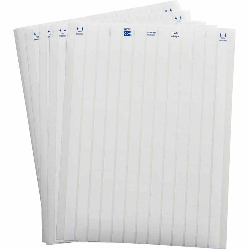 Brady LaserTab Laser Printable Labels 12.70 mm x 12.70 mm - LAT-46-707-10