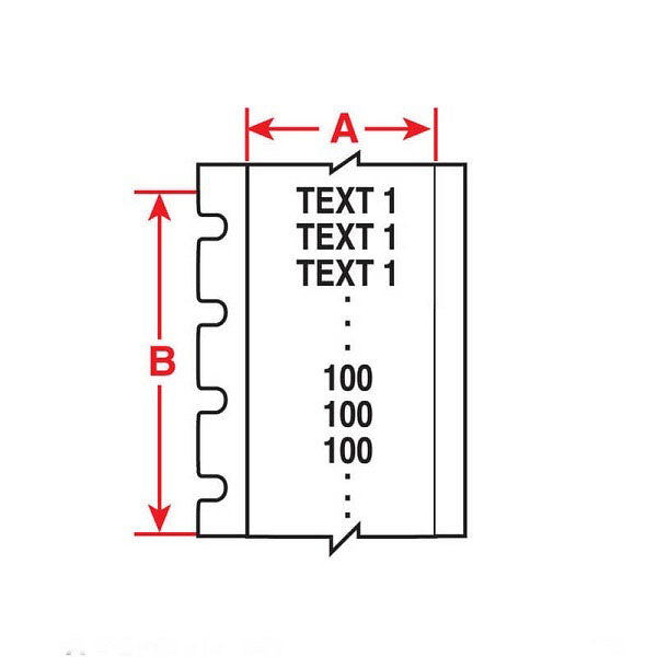 M61C-500-430 - Continuous Glossy Clear Polyester tape for BMP61 12.70mm x 15.24 m