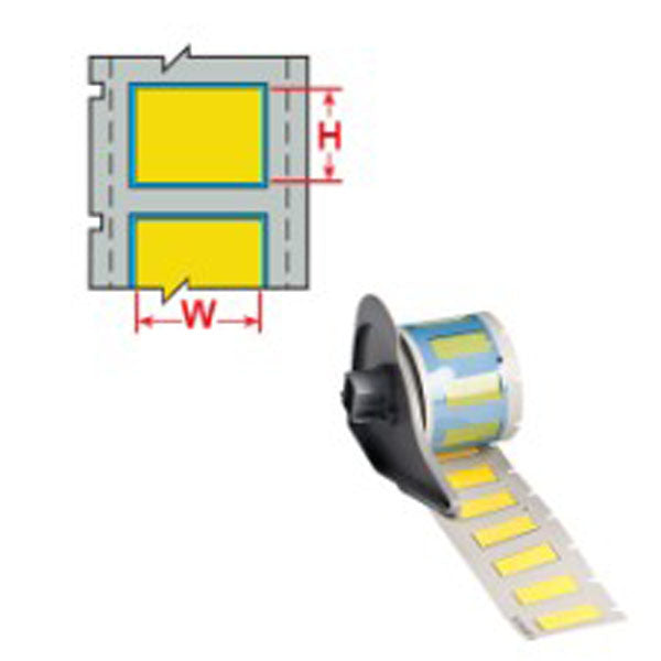 M71-375-1-342YL BMP71 PermaSleeve Wire Marker Sleeves Yellow Heat-Shrink Polyolefin - Labelzone