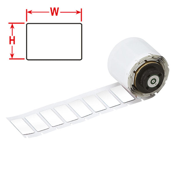 M71EP-2-7593-WT Engraved Plate Replacement labels for BMP71 Printer White Gloss Polyethylene-Foam Laminate - Labelzone